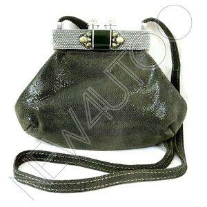 Moulin Rouge Vintage Lizard Textured Leather/Suede